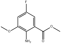 methyl 2-amino-5-fluoro-3-methoxybenzoate Structure