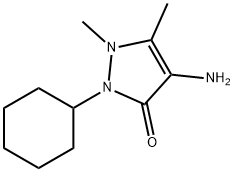 4-amino-2-cyclohexyl-1,5-dimethyl-1,2-dihydro-3H-pyrazol-3-one 구조식 이미지