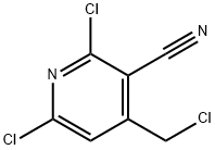 2,6-Dichloro-4-(chloromethyl)nicotinonitrile Structure