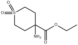 ethyl 4-amino-1,1-dioxothiane-4-carboxylate Structure