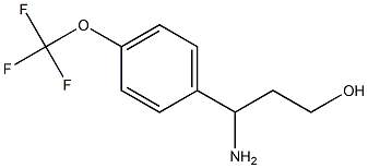 3-AMINO-3-[4-(TRIFLUOROMETHOXY)PHENYL]PROPAN-1-OL 구조식 이미지