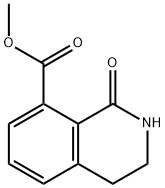 1-Oxo-1,2,3,4-tetrahydro-isoquinoline-8-carboxylic acid methyl ester 구조식 이미지