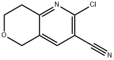 2-chloro-7,8-dihydro-5H-pyrano[4,3-b]pyridine-3-carbonitrile Structure