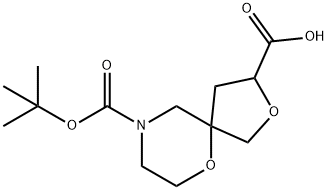 2,6-Dioxa-9-Aza-Spiro[4.5]Decane-3,9-Dicarboxylic Acid 9-Tert-Butyl Ester 구조식 이미지