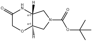 Trans-Tert-Butyl3-Oxohexahydropyrrolo[3,4-B][1,4]Oxazine-6(2H)-Carboxylate Structure