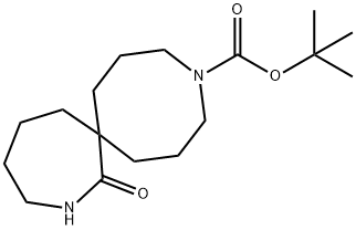 Tert-Butyl 1-Oxo-2,11-Diazaspiro[6.7]Tetradecane-11-Carboxylate 구조식 이미지