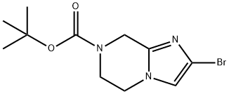 2-Bromo-5,6-dihydro-8H-imidazo[1,2-a]pyrazine-7-carboxylic acid tert-butyl ester Structure