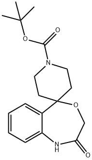 tert-butyl 2-oxo-2,3-dihydro-1H-spiro[benzo[e][1,4]oxazepine-5,4'-piperidine]-1'-carboxylate Structure