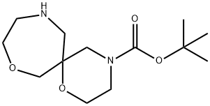 Tert-Butyl 1,8-Dioxa-4,11-Diazaspiro[5.6]Dodecane-4-Carboxylate 구조식 이미지
