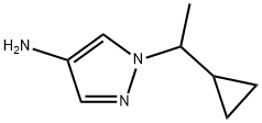 1-(1-cyclopropylethyl)-1H-pyrazol-4-amine 구조식 이미지