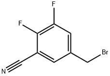 5-(bromomethyl)-2,3-difluoroBenzonitrile 구조식 이미지