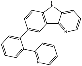 8-[2-(2-Pyridyl)phenyl]-5H-pyrido[3,2-b]indole Structure