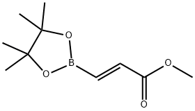 (E)-methyl 3-(4,4,5,5-tetramethyl-1,3,2-dioxaborolan-2-yl)acrylate 구조식 이미지