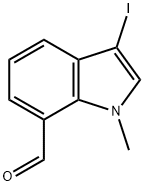 3-Iodo-1-methyl-1H-indole-7-carbaldehyde 구조식 이미지