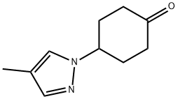 4-(4-methyl-1H-pyrazol-1-yl)cyclohexanone Structure