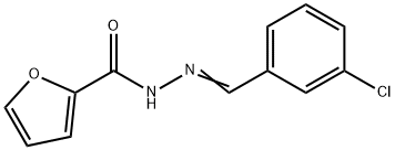 N'-[(E)-(3-chlorophenyl)methylidene]furan-2-carbohydrazide 구조식 이미지