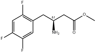 (S)-Methyl 3-amino-4-(2,4,5-trifluorophenyl)butanoate HCl Structure