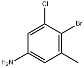 4-bromo-3-chloro-5-methylBenzenamine Structure