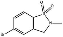 5-bromo-2-methyl-2,3-dihydrobenzo[d]isothiazole 1,1-dioxide Structure