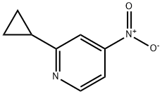 2-cyclopropyl-4-nitropyridine 구조식 이미지