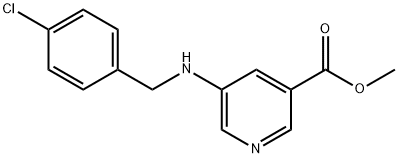 Methyl 5-((4-chlorobenzyl)amino)nicotinate Structure