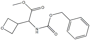 methyl 2-(benzyloxycarbonylamino)-2-(oxetan-3-yl)acetate Structure