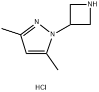 1-(3-Azetidinyl)-3,5-dimethyl-1H-pyrazole dihydrochloride Structure