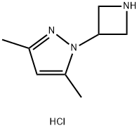 1-(3-Azetidinyl)-3,5-dimethyl-1H-pyrazole dihydrochloride 구조식 이미지