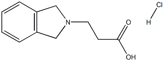 3-(1,3-Dihydro-2H-isoindol-2-yl)propanoic acid hydrochloride Structure
