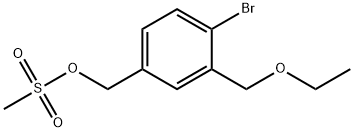 1-bromo-2-ethoxymethyl-4-methanesulfonyloxymethylbenzene Structure