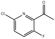 1-(6-Chloro-3-fluoro-pyridin-2-yl)-ethanone Structure
