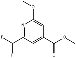 Methyl 2-(difluoromethyl)-6-methoxyisonicotinate Structure