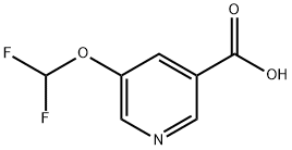 5-(Difluoromethoxy)nicotinic acid Structure