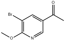 1-(5-Bromo-6-methoxy-pyridin-3-yl)-ethanone Structure
