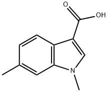 1,6-dimethyl-1H-indole-3-carboxylic acid 구조식 이미지