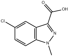 5-Chloro-1-methyl-1H-indazole-3-carboxylic acid Structure