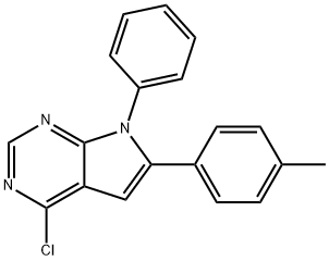 4-Chloro-7-phenyl-6-(p-tolyl)-7H-pyrrolo[2,3-d]pyrimidine Structure