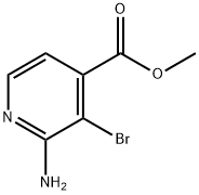 2-Amino-3-bromo-4-pyridinecarboxylic acid methyl ester 구조식 이미지