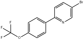 5-Bromo-2-[4-(trifluoromethoxy)phenyl]pyridine 구조식 이미지