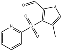 4-Methyl-3-(Pyridine-2-Sulfonyl)-Thiophene-2-Carbaldehyde Structure