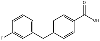 4-(3-Fluoro-Benzyl)-Benzoic Acid 구조식 이미지