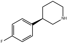 (R)-3-(4-fluorophenyl)piperidine Structure