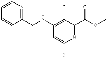 Methyl 3,6-dichloro-4-((pyridin-2-ylmethyl)amino)picolinate Structure