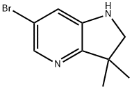 6-bromo-3,3-dimethyl-2,3-dihydro-1H-pyrrolo[3,2-b]pyridine Structure