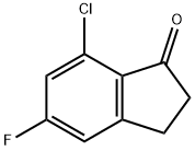 7-Chloro-5-flouro-1-indanone 구조식 이미지