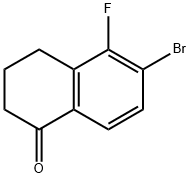 6-BROMO-5-FLUORO-2,3,4-TRIHYDRONAPHTHALEN-1-ONE Structure