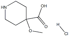 4-Methoxy-piperidine-4-carboxylic acid hydrochloride 구조식 이미지