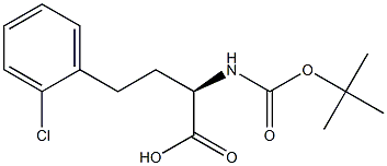 N-Boc-2-chloro-D-homophenylalanine Structure