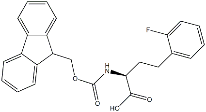 Fmoc-2-fluoro-L-homophenylalanine Structure