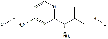 (S)-2-(1-Amino-2-methyl-propyl)-pyridin-4-ylamine dihydrochloride 구조식 이미지